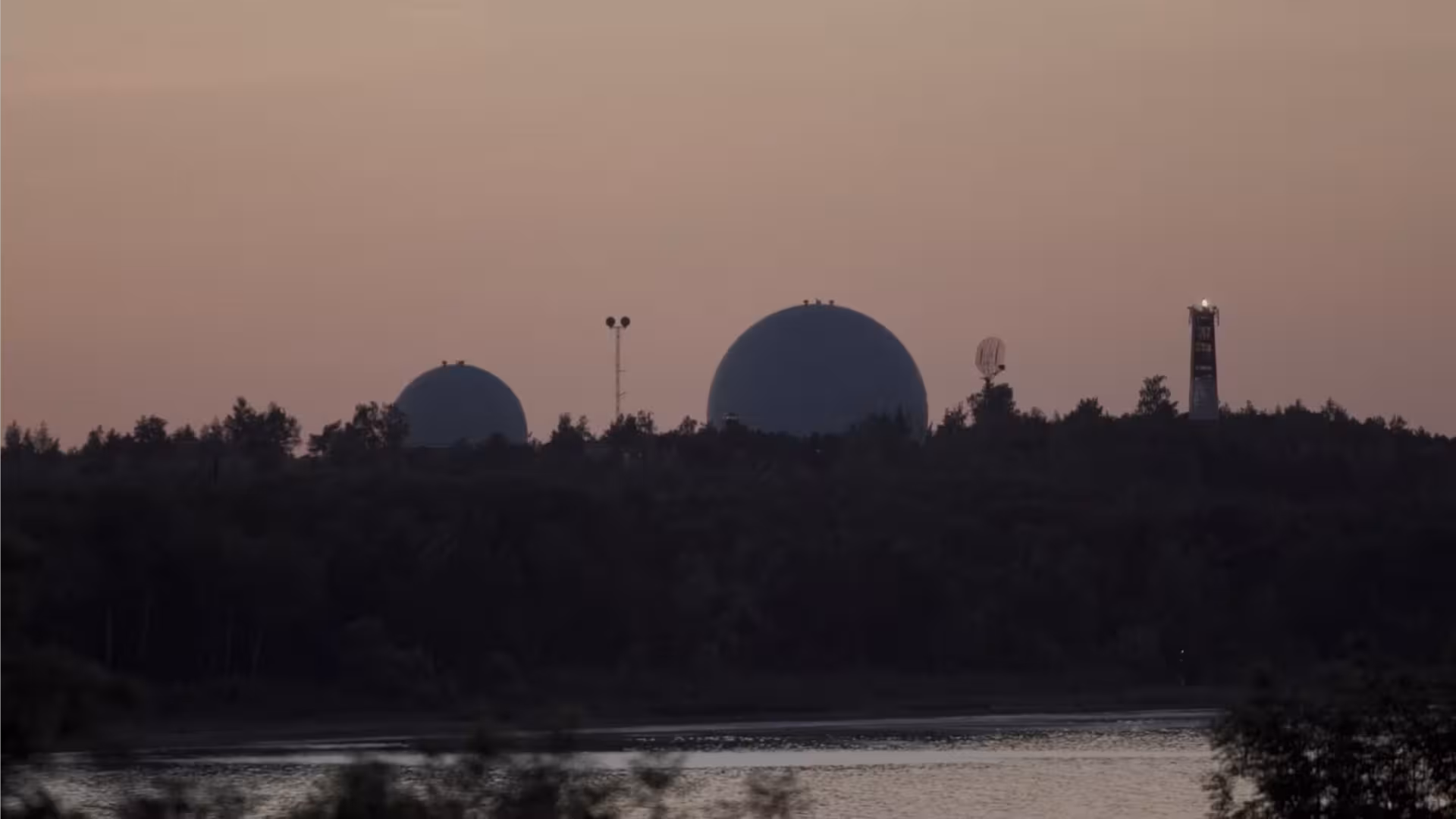 A military radar installation near the border.