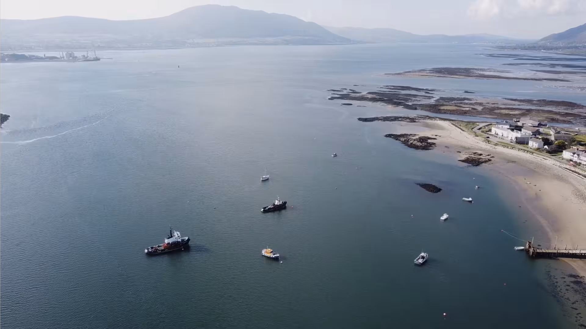 The lough from the air.