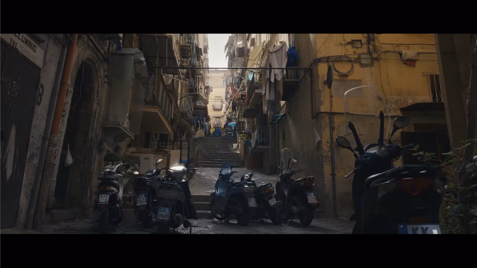The streets of the Quartieri Spagnoli in Naples.